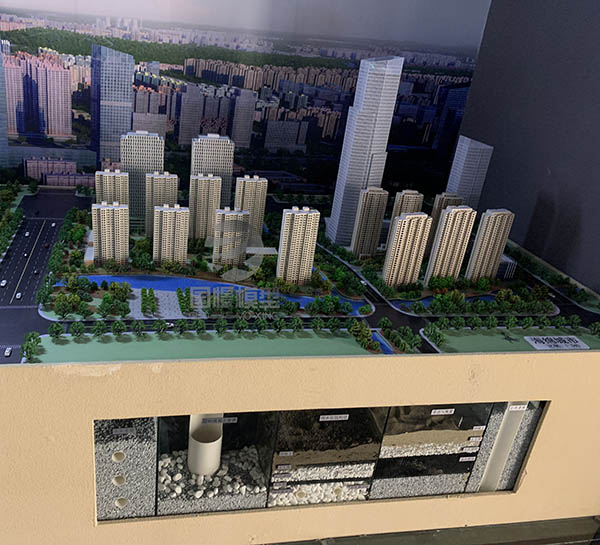 灵寿县建筑模型